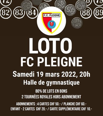 Loto FC Pleigne 19.03.2022