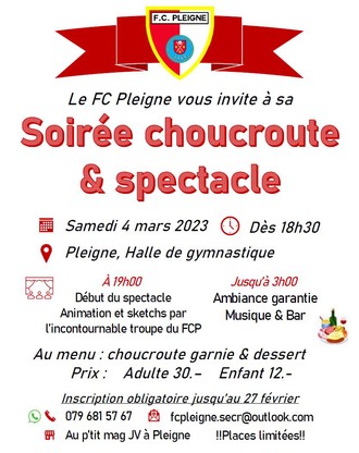 FC Pleigne - Soirée 04.03.2023