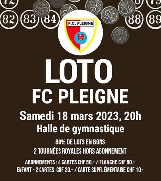 Pub loto FC Pleigne 2023