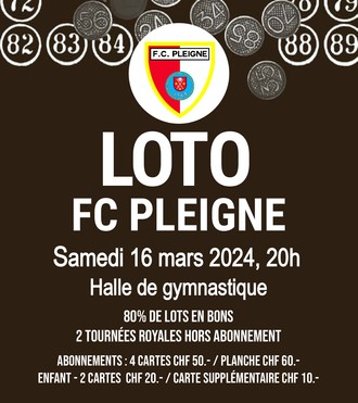 Pub loto FC Pleigne 2024