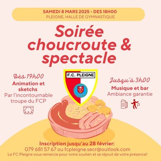 Soirée choucroute 2025